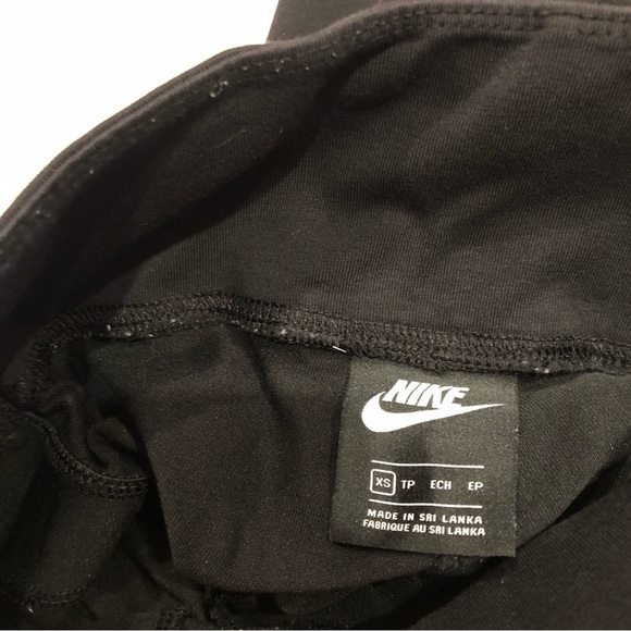 Nike‎ Air Logo Bike Shorts Black White XS - Picture 7 of 9